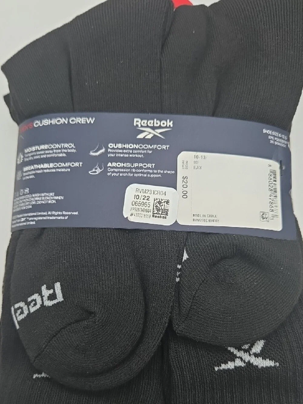 Reebok men black